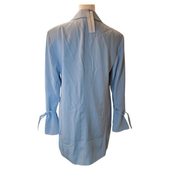 THE DROP Women's Summer Song Blazer/Dress by @carolinecrawford Sz: S Blue - Picture 7 of 16